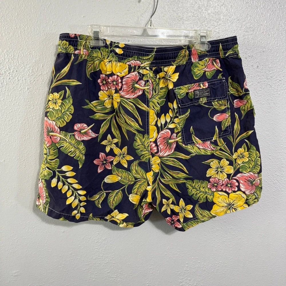 Polo by Ralph Lauren Blue and Yellow Swim Trunks xl pre owned